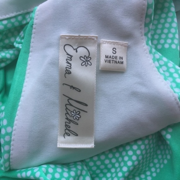 NWOT Emma & Michele Halter Maxi Pattern Dress S - Picture 6 of 7